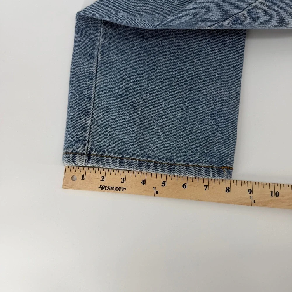 Levi's 505 Regular Fit Jeans Mens 34x32 Light‎ Wash Blue Straight Leg Denim Y2K